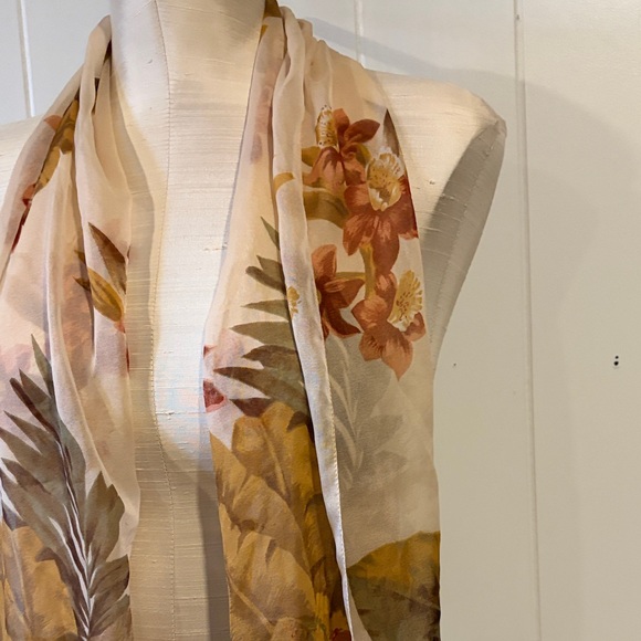 Jacque and Koko Floral Sheer Scarf - Picture 4 of 6